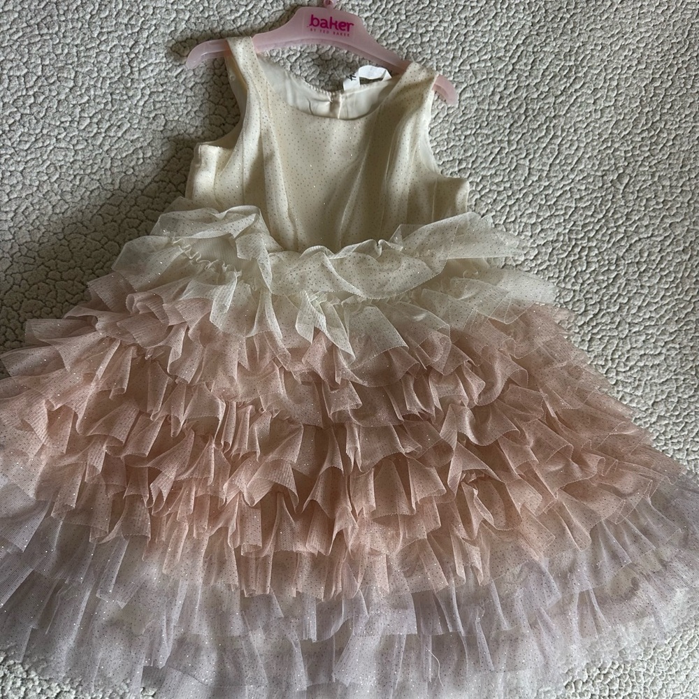 H&M tulle,ruffle,sparkly/glitter dress,size:2-3 years/toddler/girls,Christmas